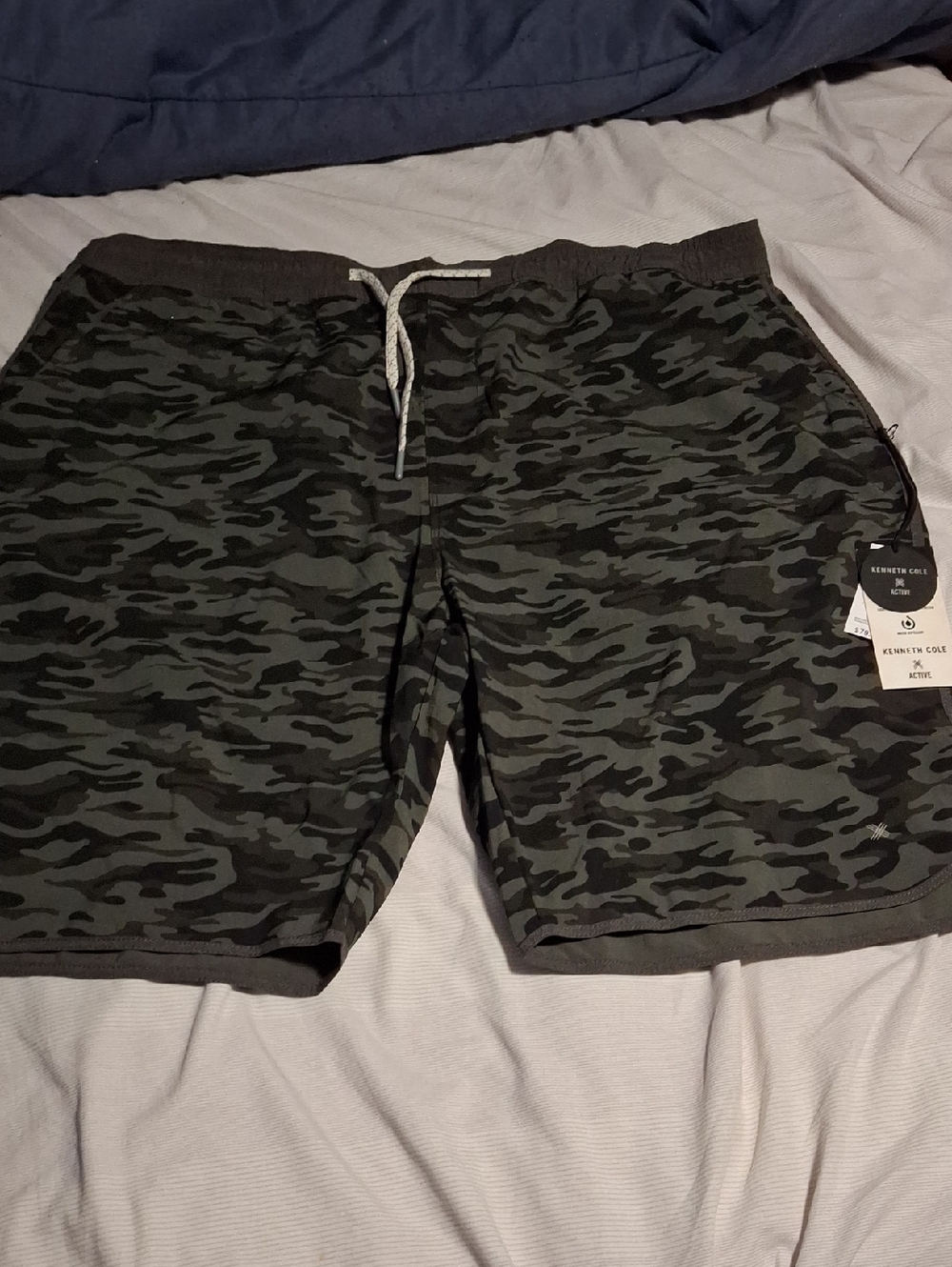 Kenneth Cole Olive and Black Camo Lounge Shorts